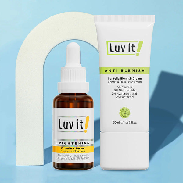 Luv it Vitamin C Serum & Centella Blemish Cream Skincare Set