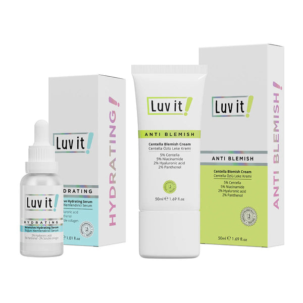 Luv it Moisturizing Serum + Centella Blemish Cream Set