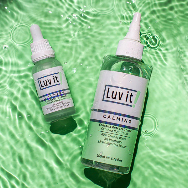 Coffret Sérum et Lotion Tonique à l'Extrait de Centella Luv it