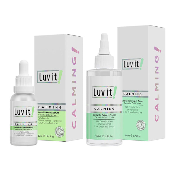 Coffret Sérum et Lotion Tonique à l'Extrait de Centella Luv it