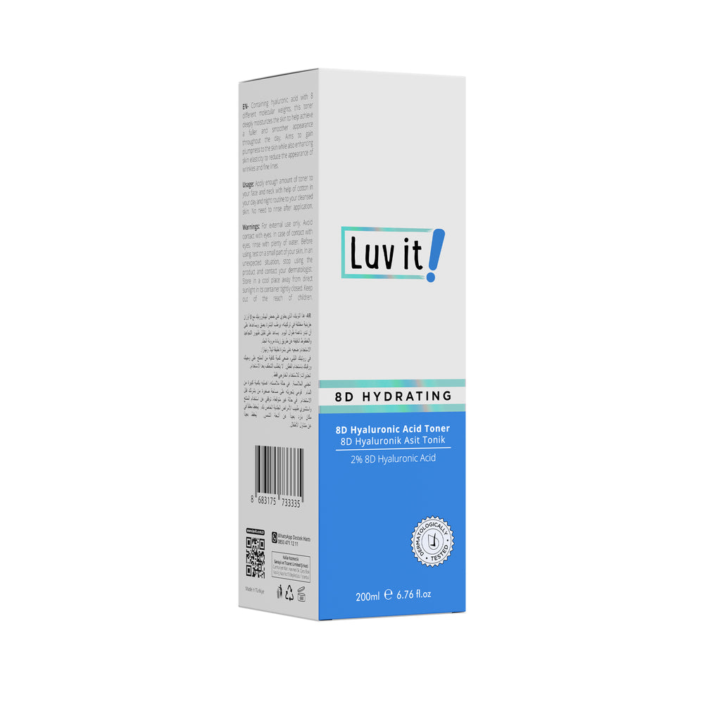 Luv it 8D Hydrating Facial Toner with Hyaluronic Acid 200ml