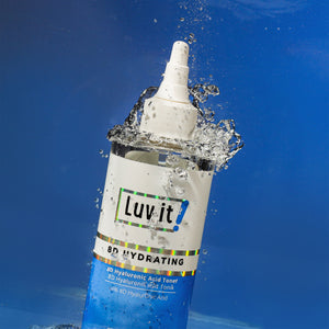 Lotion tonique hydratante pour le visage Luv it 8D à l'acide hyaluronique 200 ml